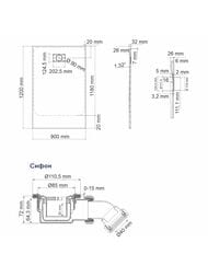 ������� ������ WasserKRAFT Elbe 74T07 (1200�900�26) �������������, � ������� � ���������, ������