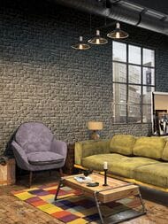 Обои виниловые на флизелине Marburg Loft Superior 34120 (1,06х10,05) кирпич, серые (рул.)