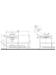 ������� � ��������� Duravit Happy D.2 Plus 1400�850�490 2 �����, ������, ��� ���������. HP4862O7171
