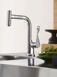 Смеситель Axor Citterio Select 39861000 для кухни, с выдвижным изливом, хром