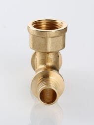 Тройник VALTEC аксиальный, 16х1/2"Вх16, латунь, VTm.432.BG.160416 — миниатюра 3