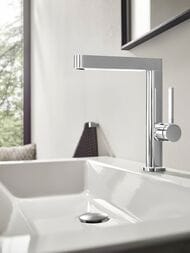 Смеситель Hansgrohe Finoris 76060000 для раковины, поворотный излив, хром — изображение 2