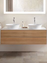 Умывальник накладной Duravit White Tulip 2362430079 430х430 без перелива, без отв. под смес., белый
