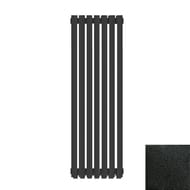 Радиатор КЗТО Quadrum 60 V 1750-7 бок. подкл.черный мат. муар, с кронштейнами QUD60V17507RAL1T103S90