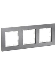 Рамка Systeme Electric ATLASDESIGN NATURE 3 поста, МРАМОР АЙС ГРЕЙ ATN343203