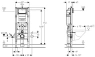 GEBERIT Duofix UP320 ����������� ��� ���������� �������, ��� ��� � �������.����������. 111.350.00.5