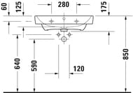 ���������� Duravit No.1  650�460��, � ���������, ����� 23756500002