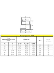 Муфта  LD 1.1/2"х1.1/4"В переходная, никель, LD.67.516.40х32