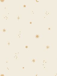 Обои виниловые на флизелине Grandeco Little Dreamers LD3619 (0,53х10,05) космос, многоцветные (рул)