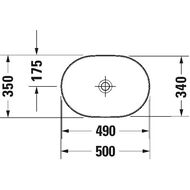 �������� Duravit Luv 500�350 �����������, �����, ������ � ������������ ������� 0379500000
