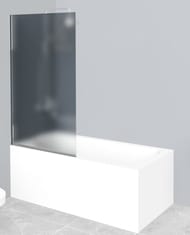 Шторка для ванн BelBagno Uno (850x1500) UNO-V-1-85/150-P-Cr распашная,стекло текстурное/профиль хром