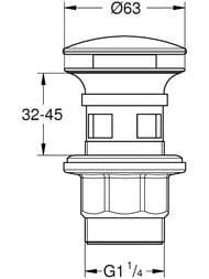 ������ ������ Grohe 40824000 ��� ��������, �������������, ������� ������, ����