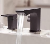 Смеситель на борт ванны ESKO Vela VEL355B однозахватный, на 3 отверстия, черный матовый