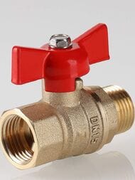 Кран шаровый VALTEC СТАНДАРТ 3/4"ВН бабочка (PN40) VT.123.GN.05 — изображение 6