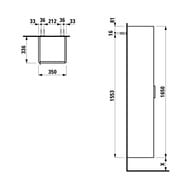 ����� Laufen BASE 402672 (350x335x1650) ����� ������ ������, ����� ������