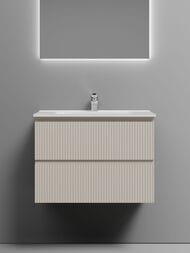 Тумба под раковину SANCOS Snob T (690х445х500) подвесная, два ящика, Beige Soft SNT70CE