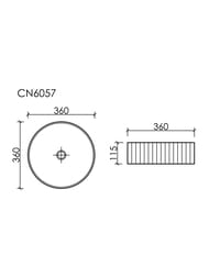�������� ��������� Ceramicanova ELEMENT 360�360�115 ��� ���. ��� ���������,������� ������� CN6057ML