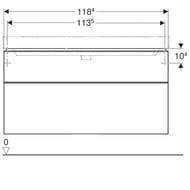 ����� ��� �������� Geberit Smyle Square (1184�470�617) 2 �����, ����� ������ 500.355.00.1