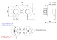 Смеситель для душа Remer Metrica MC93ZPBG, золото брашированное