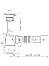 ����� ��� ����� 1.1/2"�40�� � ������ ������ 40�40/50 C0115