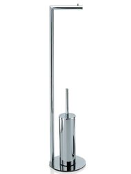 Стойка с ершиком и бумагодержателем Decor Walther STRAIGHT 7 цвет: хром 0506100