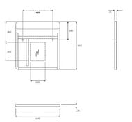 Уценка! IFO Grandy Зеркало (600х650х30) с подсветкой LED RK142060000