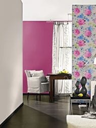 Обои виниловые на флизелине Rasch Country Charme (0,53х10,05) фуксия 448542 (рул.)