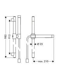������� ����� Axor Starck 27980 ����� � 2 ������ �����, ������� � ������� 1,6�