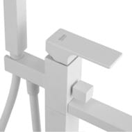 Смеситель для ванны Remer Absolute AU08BO, белый матовый — миниатюра 4
