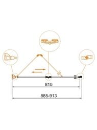 ������� ����� CEZARES ECO (885-913�1900) BS-12-90-C-Cr ������ ����������, ������� ����