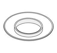 Декоративная накладка D100мм для дымохода из EPDM для оформления прохода через стену,  3318016