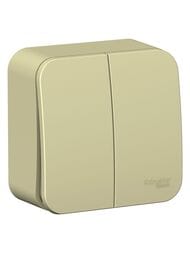 Выключатель Systeme Electric BLANCA О/У 2-клавишный (cх.5) ИЗОЛ.ПЛ., 10А, 250B, БЕЖЕВЫЙBLNVA105017