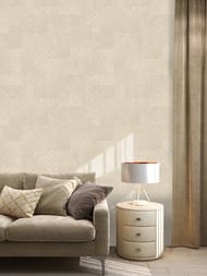 Обои виниловые на флизелине Zambaiti Trussardi VIII (0,7х10,05) рисунок, бежевые Z30350 (рул)