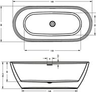 ����� ��������� RIHO INSPIRE 180x80, (����� ������) ��� ������������, ��������