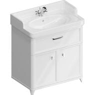 Тумба под раковину KERAMA MARAZZI POMPEI напольная с ящиком и двер., 760х480х840 белая PO.N.80.1\WHT