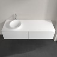 Тумба под умывальник Villeroy & Boch LEGATO (1600х380х500) подвесная, 2 ящика, белая B59500DH