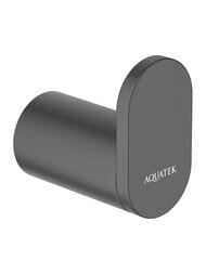 Крючок для ванной Aquatek Лира AQ4425MB одинарный, цвет: черный матовый