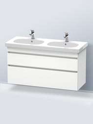 Тумба под раковину Duravit DuraStyle (1150х610х453) подвесная, 2ящика, цвет белый матов. DS648601818