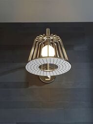 Верхний душ Axor LampShower Nendo 26031000 275мм настенный, 1jet, поворотный с держателем