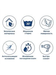 Коврик для ванной комнаты WasserKRAFT Dill BM-3919 600х600 мм, микрофибра, Vanilla Cream