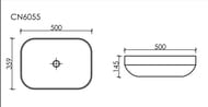 �������� ��������� Ceramicanova ELEMENT 500�359�145 ��� ���. ��� ���������, ����� ���. CN6055MW