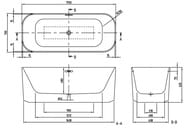 ����� ���������� Villeroy & Boch FINION (1700�700) ���������������, ����� UBQ177FIN7A100V401