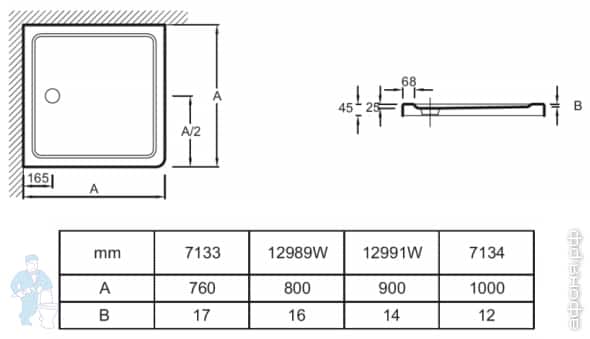 душевой поддон Jacob Delafon душевой поддон Jacob Delafon