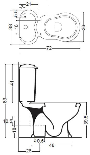 унитаз Axa Contea