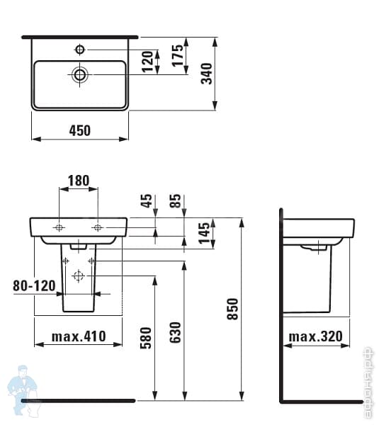 раковина Laufen Pro раковина Laufen Pro