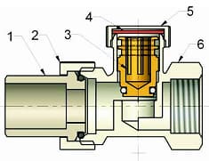 Клапан обратного тока Schlosser серии 6013 устройство