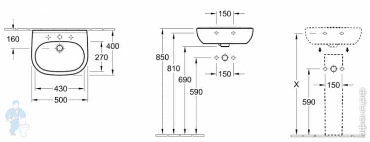 раковина Villeroy & Boch O.Novo раковина Villeroy & Boch O.Novo