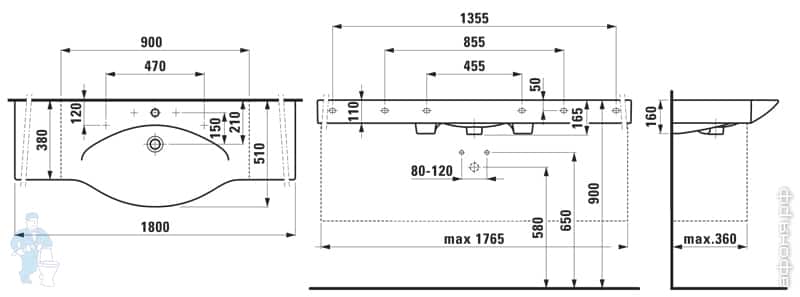 Раковина Laufen PALACE Раковина Laufen PALACE