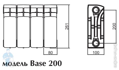 радиатор Rifar Ventil Base радиатор Rifar Ventil Base