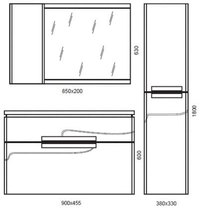 купить мебель для ванной эдельформ нота